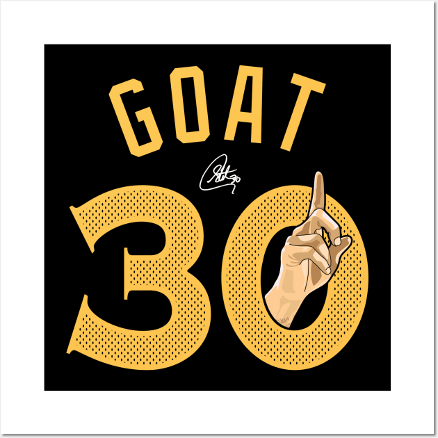 GOAT 30 Greatest Of All Time Fan Tribute Gift Support Wall Art by teeleoshirts